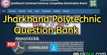 Jharkhand Polytechnic Question Bank PDF Dawnload