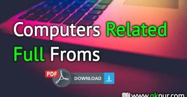 Computer Related Full Form PDF