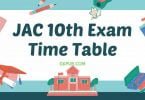 JAC 10th Exam Date 2022