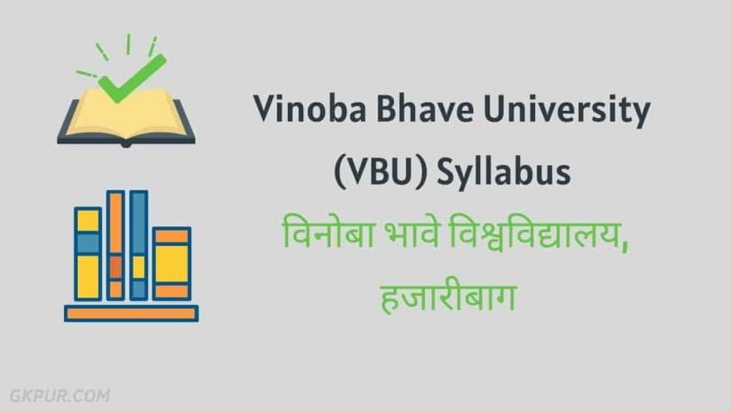 Vinoba Bhave University (VBU) Syllabus
